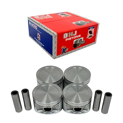 DNJ P149 Piston Set Standard for 1995-2005 Chrysler, Dodge, Plymouth Breeze, Cirrus, Neon 2.0L L4 16V SOHC 1996cc