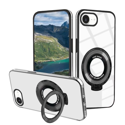 Coque iPhone SE 2025 transparente anti-jaunissement avec support