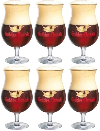 Gulden Draak Vaso de cerveza 330 ml – 6 unidades