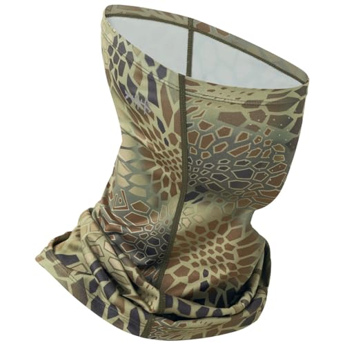 Image of BASSDASH Neck Gaiter Mask UPF 50 Sun Protection for Men & Women, Fishing, Hiking, Outdoor