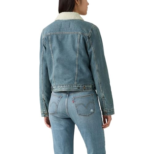 Image of Levi's Women's Original Sherpa Trucker Jackets (Standard and Plus)
