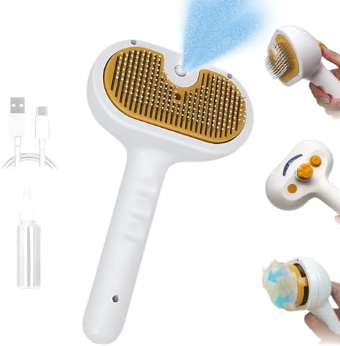 Amazon: Pet Grooming Brush with Electronic Mist Spray - Gentle