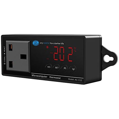 NICREW Digital LED Heating and Cooling Temperature Controller, Reptile Thermostat for Snake, Lizard, Tortoise, Vivarium and Other Reptiles, 1100W 220V Cover