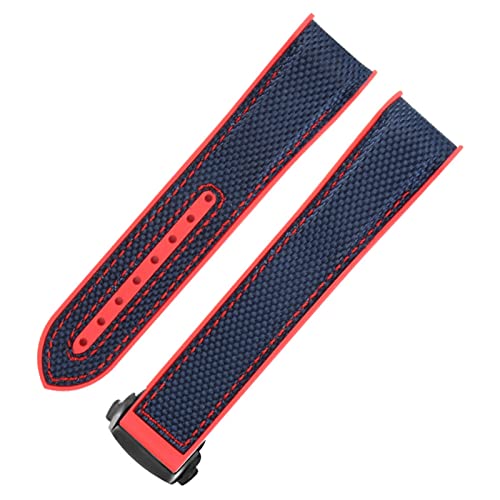 Bracelet montre caoutchouc pour Omega Seamaster avec boucle deployante luxe
