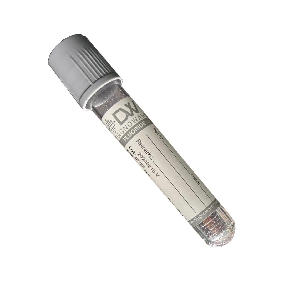Diagnoware Sodium Fluoride Blood Collection Vacuum Tubes, 2ml, Double Cap, Pack of 100 (B0DFW61JFD) Amazon Price History, Amazon Price Tracker