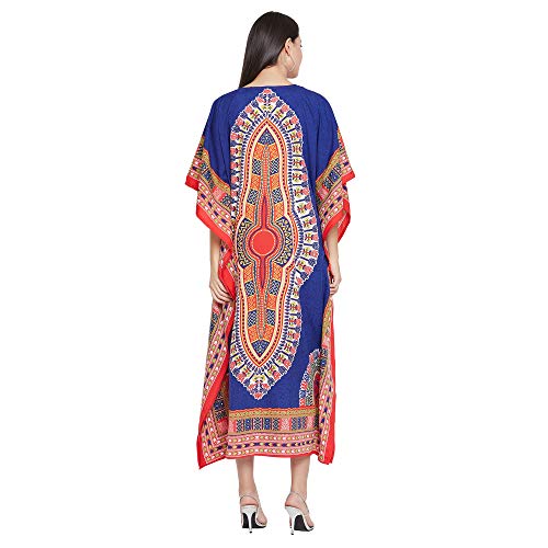 Image of Oussum Women Kaftan Plus Size Polyester Summer Lightweight Caftan Swimsuit Cover Ups Maxi African Mumu Lounge House Dress