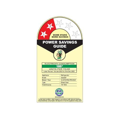 Image of SHARP 187 L Direct Cool Single Door 2 Star Refrigerator | Glass Shelves| 2.25L Bottle Space | Japan 7 Shield Protection | 60 Mins Fast Ice (Solid Red, SJ-DF207N2-PRS)