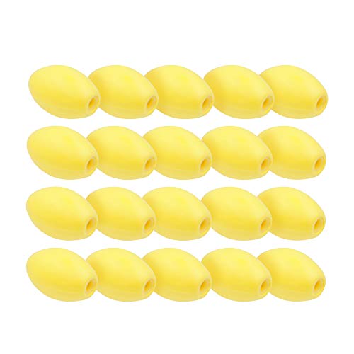 JEZERO Deep Water Fishing Floats: Great for Trail Markers, Dock Floats, Swim Buoy, Kayak Anchor Kit, Pool Buoy, Crabbing & Boats | Yellow, 6