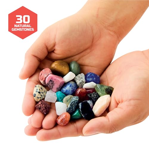Discovery™ Gemstone Panning STEM Kit – Pan for 30 Real Gems| 2 Sifting Pans, Sand & Learning Guide| Educational Science Activity for Kids| Geology Rock Excavation Set| Boys & Girls Toy Gift| Ages 8+ - image 5