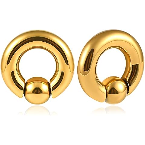 Vankula Pesos Dilataciones Oreja dilatació tapones túnel Neumático atrapado acero inoxidable Expansores Estiramiento Piercing Cover