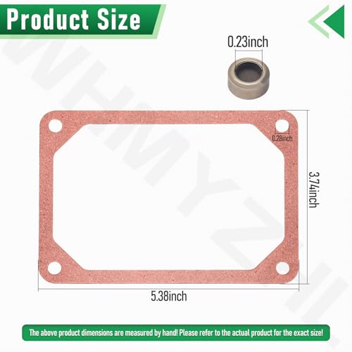 Image of (2) 691843 Valve Cap & (2) 272475S Rocker Cover Gasket Compatible with B&S 540CC, 33R877, 21B706, 21B707, 21B972, 21B977, 287707 Lawn Mower