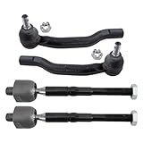 TRQ Front Tie Rod Set Compatible with 2013-2018 Toyota Avalon 2012-2017 Camry