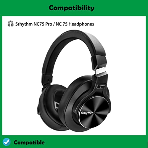Repuestos para almohadillas auditivas Supreme Comfort compatibles con auriculares Srhythm NC75 Pro NC 75 miniatura 2