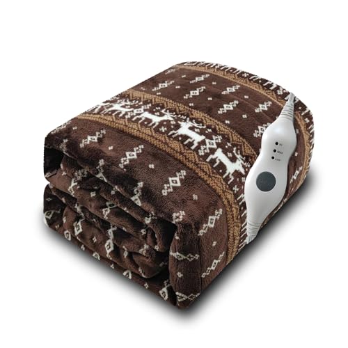 El Mejor Listado de Cobertores electricos los 5 mejores. 42 Gintao - cobija eléctrica con calefacción eléctrica, doble franela con 3 niveles de calefacción, certificado ETL y FCC, protección contra sobrecalentamiento automático 4H,...