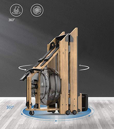 Image of Home Rowing Machines, Water Rowing Machine Home Foldable Commercial Water Resistance Rowing Machine Aerobic Exercise Fitness Equipment with LCD Display