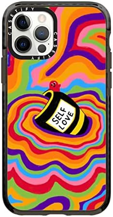 CASETiFY Impact Case for iPhone 12/ iPhone 12 Pro - Self Love - Clear Black