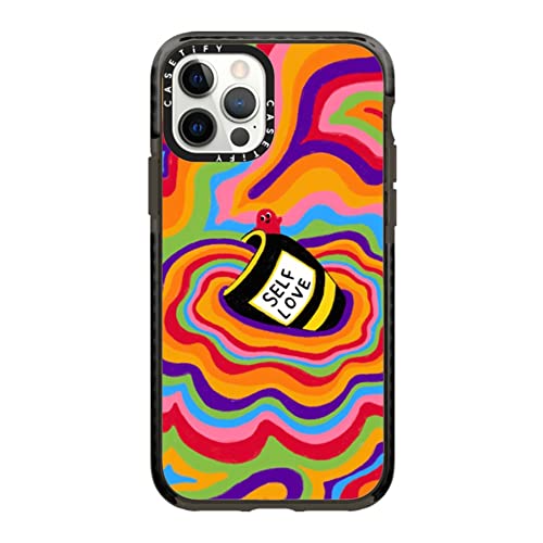 Casetify Impact Case For Iphone 12/ Iphone 12 Pro - Self Love - Clear Black #TOP8