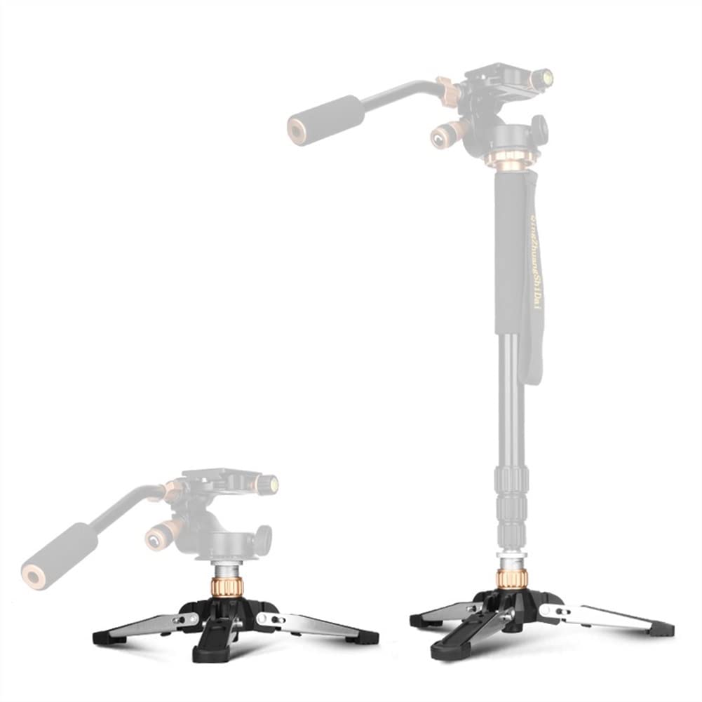 RajoNN 5KG Téléphone Mobile Live Trépied Vidéo Universel Monopode Base Monopode Trépied Mini Trois Pieds Support pour DSLR Monopode avec 3/8'' Vis Trépied de Téléphone Portable (Color :