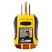 Sperry Instruments GFI6302 GFCI Outlet / Receptacle Tester, Standard 120V AC Outlets, 7 Visual Indication / Wiring Legend, Home & Professional Use, Yellow & Black