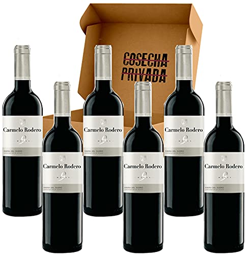 Carmelo Rodero Roble - Envío Gratis 24H - 9 meses - Estucche 6 Botellas - Ribera del Duero - Vino Regalo - Seleccionado y Enviado por Cosecha Privada