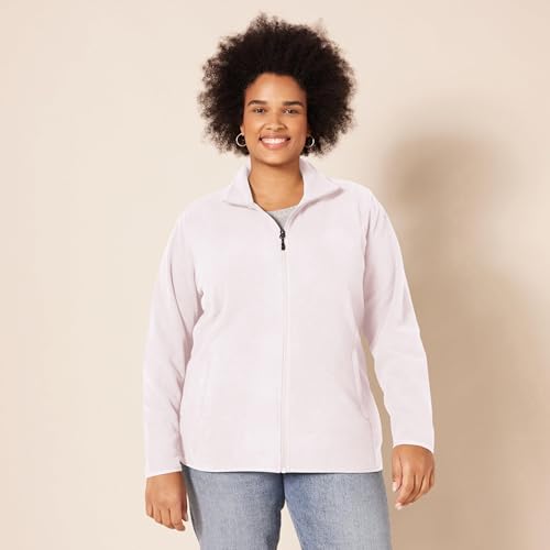 Image of Amazon Essentials Women's Classic-Fit Full-Zip Polar Soft Fleece Jacket, Outerwear Coat with Cuffs (Available in Plus Size)