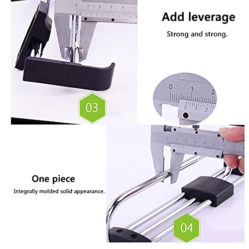 Tringle de placard rétractable réglable pour suspendre les habits - 7