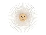 Karlsson Wanduhr Peony Stahl L Gold, D. 60 cm, H. 3,5 cm