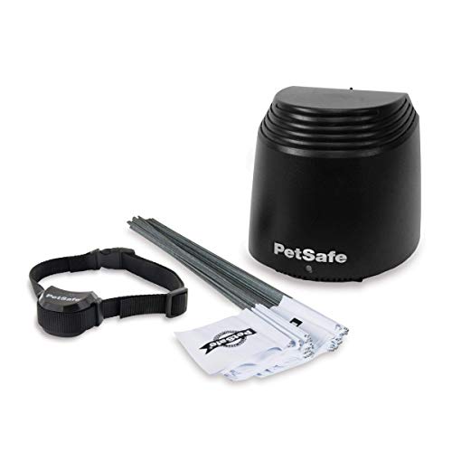 PetSafe, Clôture Anti-fugue Sans Fil Portable et électrique pour Chien Stay & Play avec Collier Anti-Fugue, Imperméable, Rechargeable, Portée 64 m de diamètre