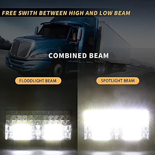 Image of HUSUKU 9 inch Led Work Light for Truck 250W Spot Flood Combo Offroad Lights Bar