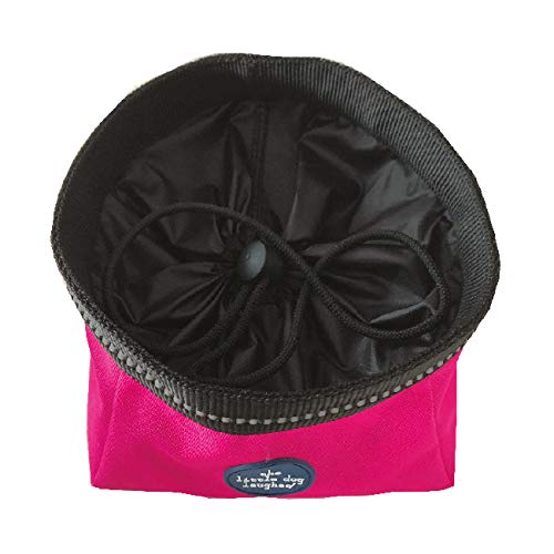Little Dog Laughed Pet Travel Bowl - Pink - Image 2