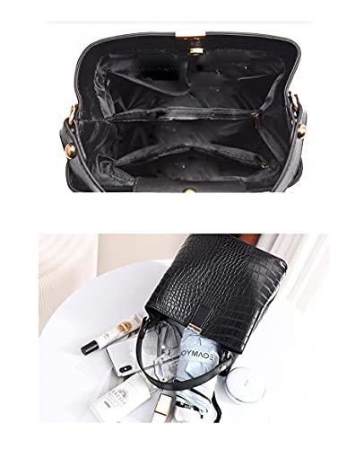 Bolso de mano y hombro para mujer en PU cuero sintético miniatura 6