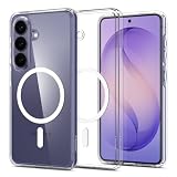Spigen 【創業19年の技術力】 Galaxy S26+ ケース S26 Plus ケース MagSafe対応 透明 米軍MIL規格 ストラップホール 耐衝撃 ウルトラ・ハイブリッド・マグフィット (クリア・ホワイト) ACS10964