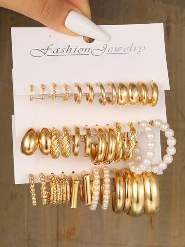 Image of Shining Diva Fashion Stylish Hoop Stud Earrings for Women and Girls