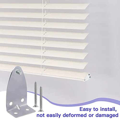 Metal Blind Holder,8 Pcs Blind Hold Down Brackets Silver Bottom Rail Hold Clipsreplacements Window Blinds Holder With Screws For Horizontal Blinds Shades Windows Accessories #TOP4