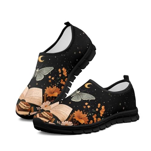 JoyLamoria House Animals Plant Print Shoes for Women Running Slip on Soft Mesh Non Slip Travel2