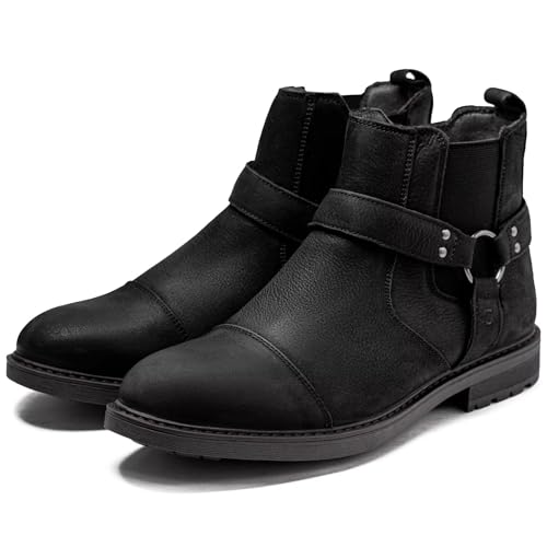 Image of Arkbird Chelsea Ankle Boots for Men Genuine Leather Oxford Casual and Formal Dress Boot