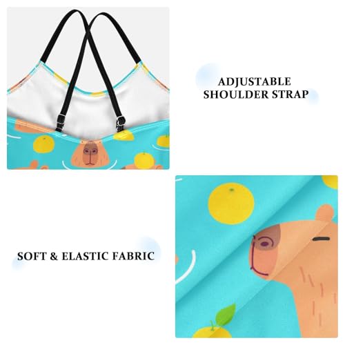 Girls One Piece Swimsuits Bathing Straps Suit Kids Cute Swimwear 3-10T3