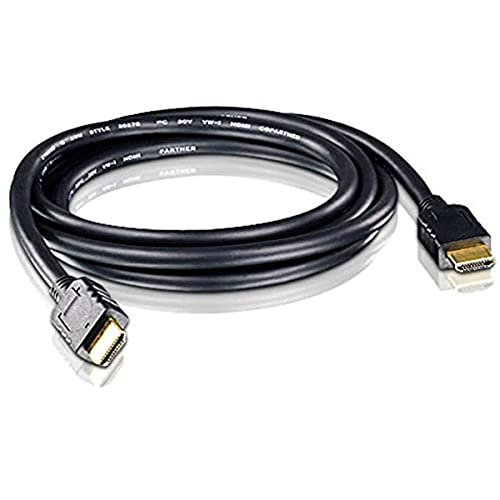Câble HDMI Aten 2L-7D03H Noir 3m mâle pour moniteur et switch vidéo de bureau