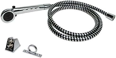 Builders Shoppe 4120CP RV/Motorhome Replacement Non-Metallic Hand-Held Shower Set Chrome Finish