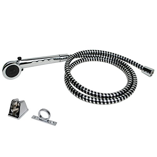 Laguna Brass 3220Acp/4120Cp Rv/Motorhome Two Handle Non-Metallic Diverter Valve With Matching Hand Shower Set, Chrome Finish #TOP3