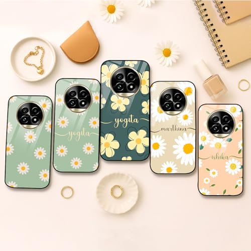 Image of COLORflow Back Cover Compatible with Realme 13 Pro 5G / 13 Pro Plus 5G | Daisy Bloom Customized | Shockproof TPU Bumper with Camera Protection Back Cover