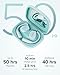 Cleer ARC 3 Open Ear Headphones - Dolby Audio, Snapdragon Sound True Wireless Earbuds, 50Hr Battery, Bluetooth 5.4, IPX 7, Multi-Point, Smart Controls, Wireless Charging Smart Case, Comfort Fit, Blue