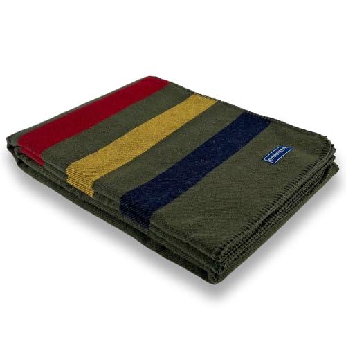 Faribault Woolen Mill Trapper Throw, Gray/Natural
