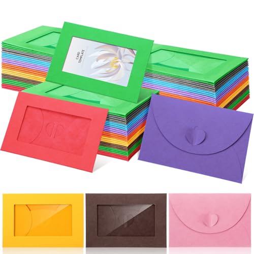 Enveloppes pour cartes cadeaux mini pochette vierge à fenêtre