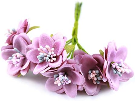 Artipistilos® Bouquet 6 Fabric Flowers - Lilac - Miniflowers