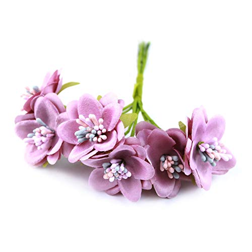 Artipistilos® Bouquet 6 Fabric Flowers - Lilac - Miniflowers