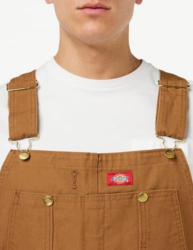 Dickies Klassieke overall met bretels voor heren, Gespoeld Zwart, 40W / 30L