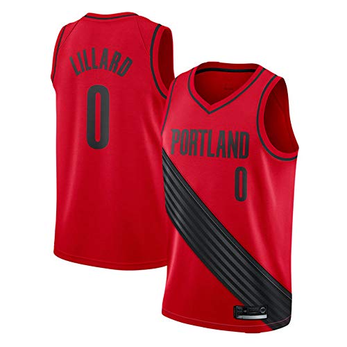 Chaleco de Baloncesto de Verano NBA Portland Trail Blazers 0# Lillard Bordado Traje de Baloncesto para Hombre Mujer