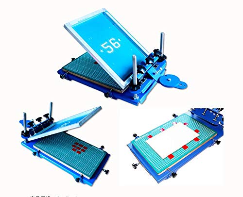 TECHTONGDA 3D Screen Printing Machine Micro-Registration Silk Screen Printing Press for PCB Metal Plate Glass Single Color Screen Printer 17.5x11.5 Inch