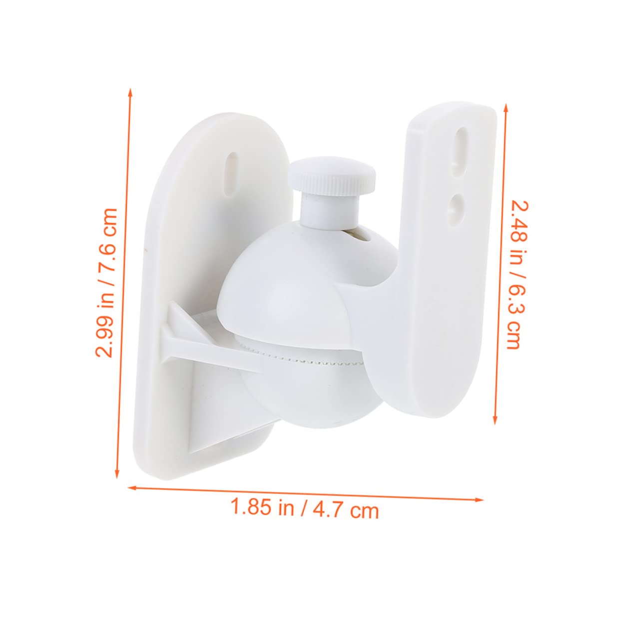 Veemoon Supports D’Enceintes Rotatifs Muraux Réglables Abs, Lot de 4, 5kg